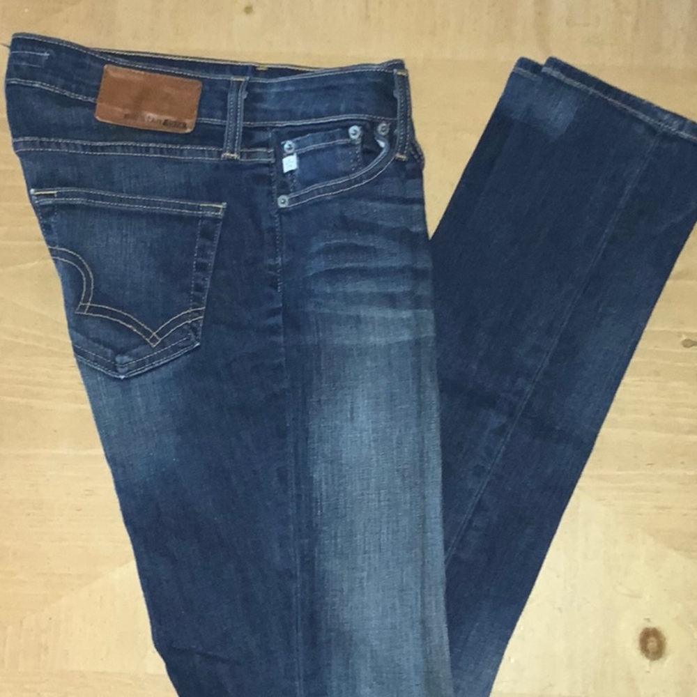 Big Star Deep Indigo “Jealousy Skinny” Jeans with Logo Patch 26R